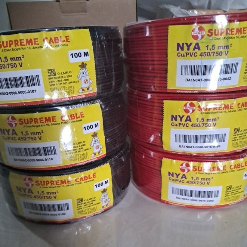 KABEL NYA 1,5MM SUPREME 100M KABEL NYA 1,5 MM SUPREME 100M