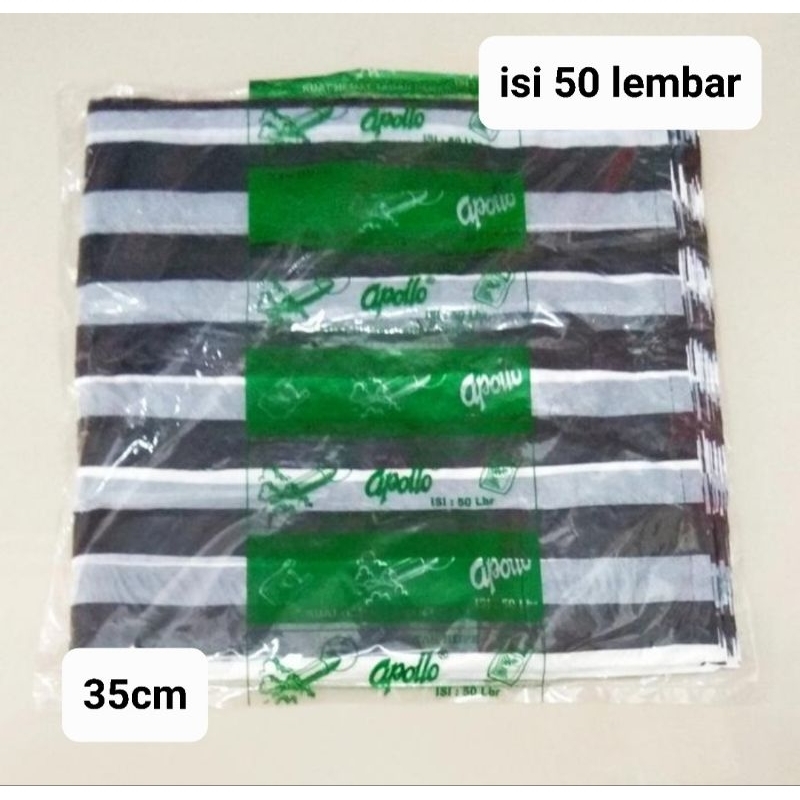 

Kantong Plastik Apollo Lorek Super 35cm isi 50 lembar