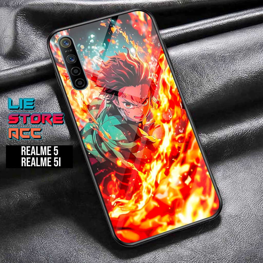 Case Realme 5 - Casing Realme 5i - ( Anime Demon Slayer ) - Case Hp - Casing Hp - Softcase Hp - Soft