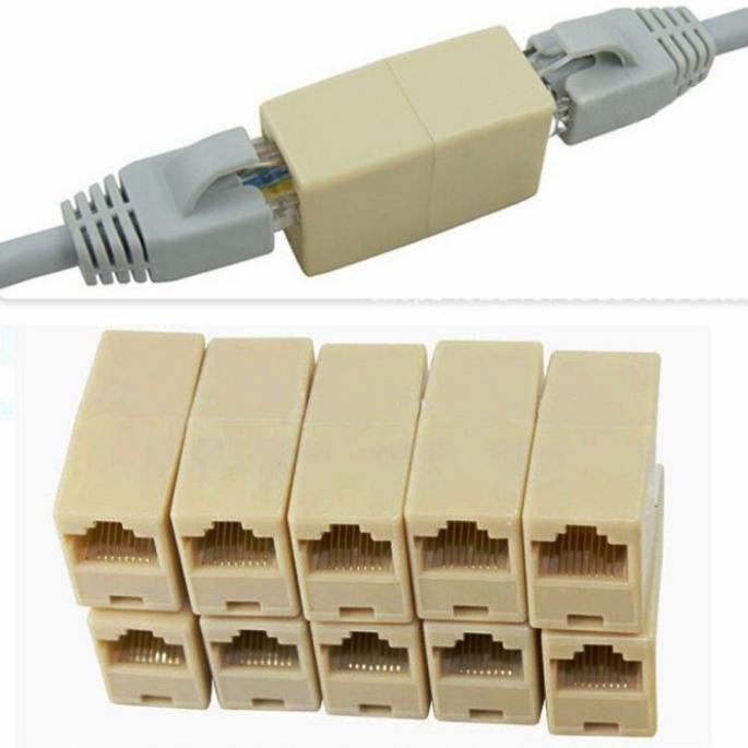 Barel RJ45 / Sambungan Kabel lan / sambungan lan / Conektor kabel LAN