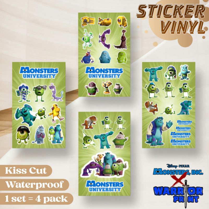

STIKER MONSTERS INC VINYL WATERPROOF UNTUK LAPTOP/HP/KULKAS/AC/DLL