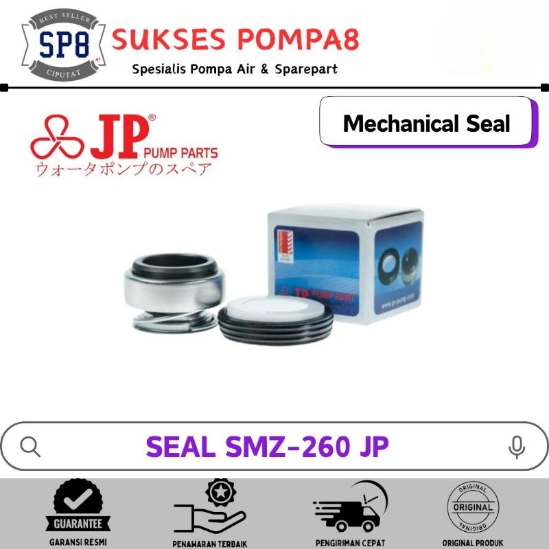SEAL POMPA AIR SHIMIZU SMZ-260 / MECHANICAL SEAL JP