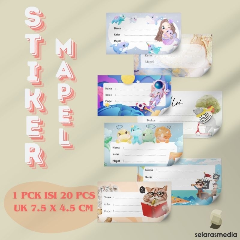 

STIKER MAPEL | LABEL MAPEL | STIKER NAMA | STIKER PELAJARAN | LABEL NAMA