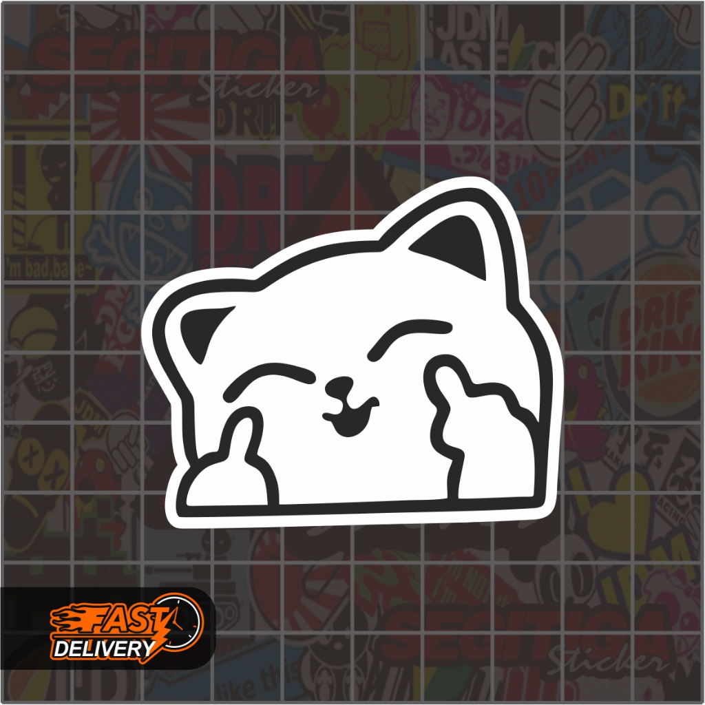 

Sticker Kitty Fck Ukuran 6 x 5 Cm