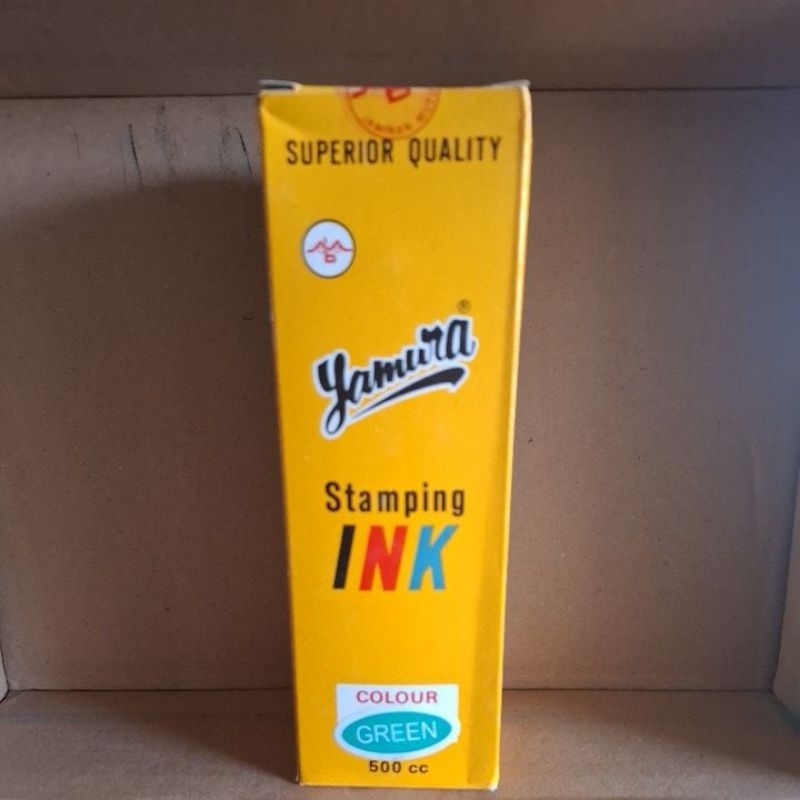 

tinta stempel yamura 500 cc / stamping ink HIJAU