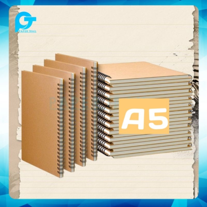 

buku catatan ukuran A5 skestbook ring spiral/notebok skesta ring spiral duble
