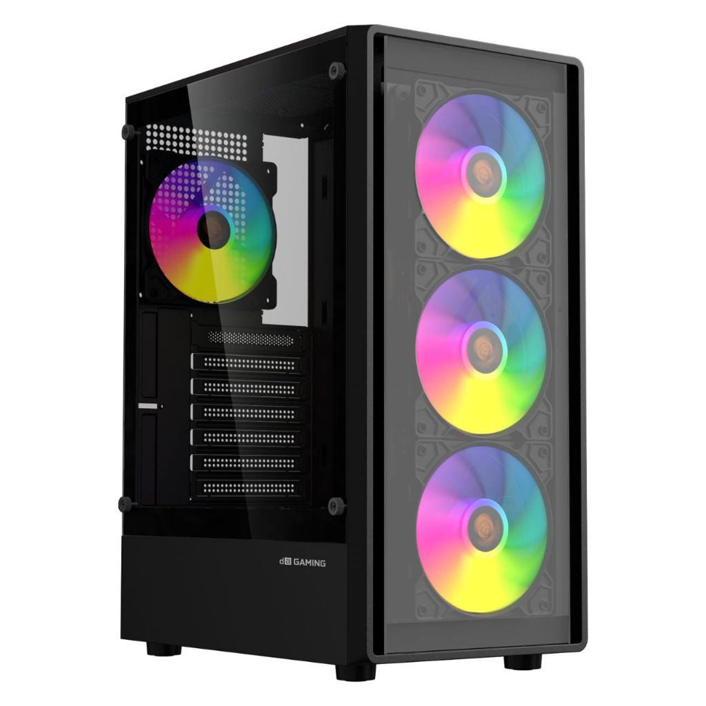 DIGITAL ALLIANCE OASIS TG WOOD | CASING PC GAMING CASE ATX M-ATX
