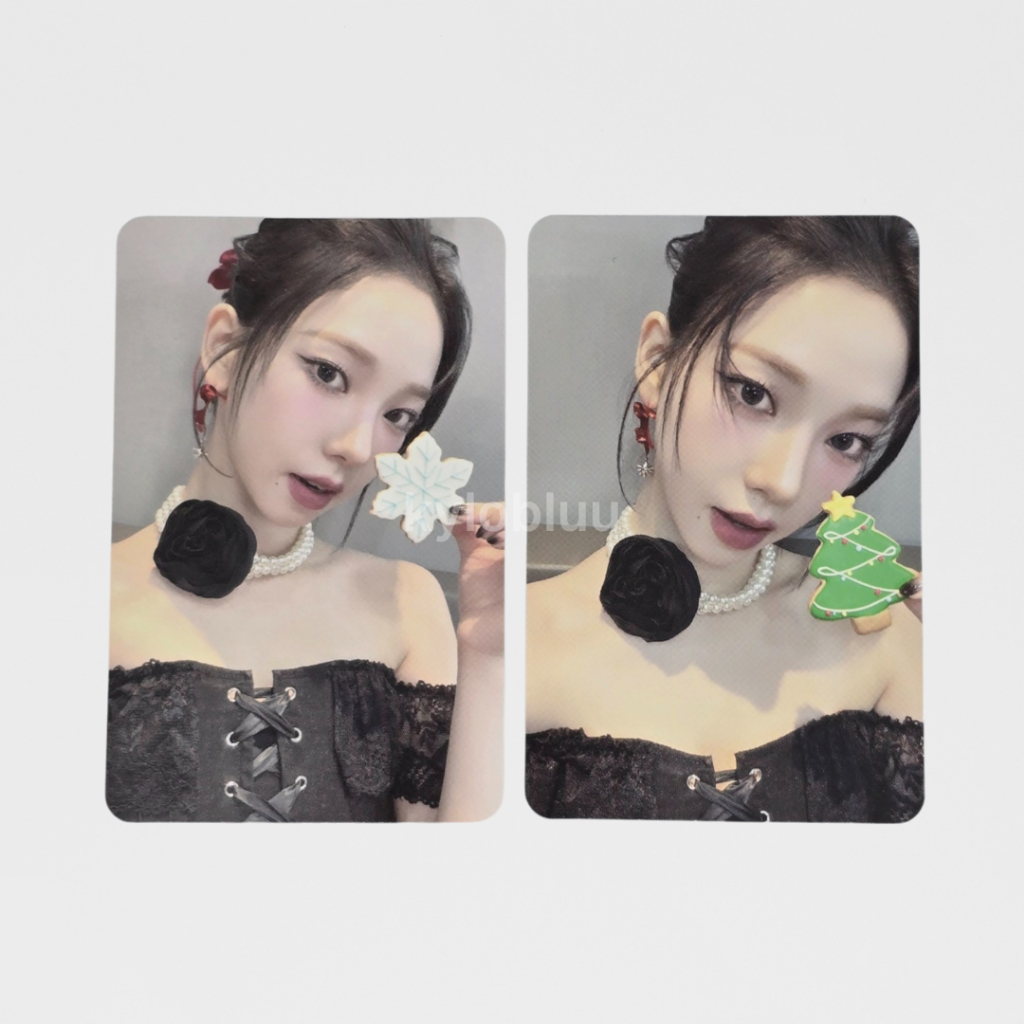 [READY] PHOTOCARD PC OFFICIAL AESPA KARINA TC TRADING CARD CONCEPT KONSEP PINK CHRISTMAS 2023 SET