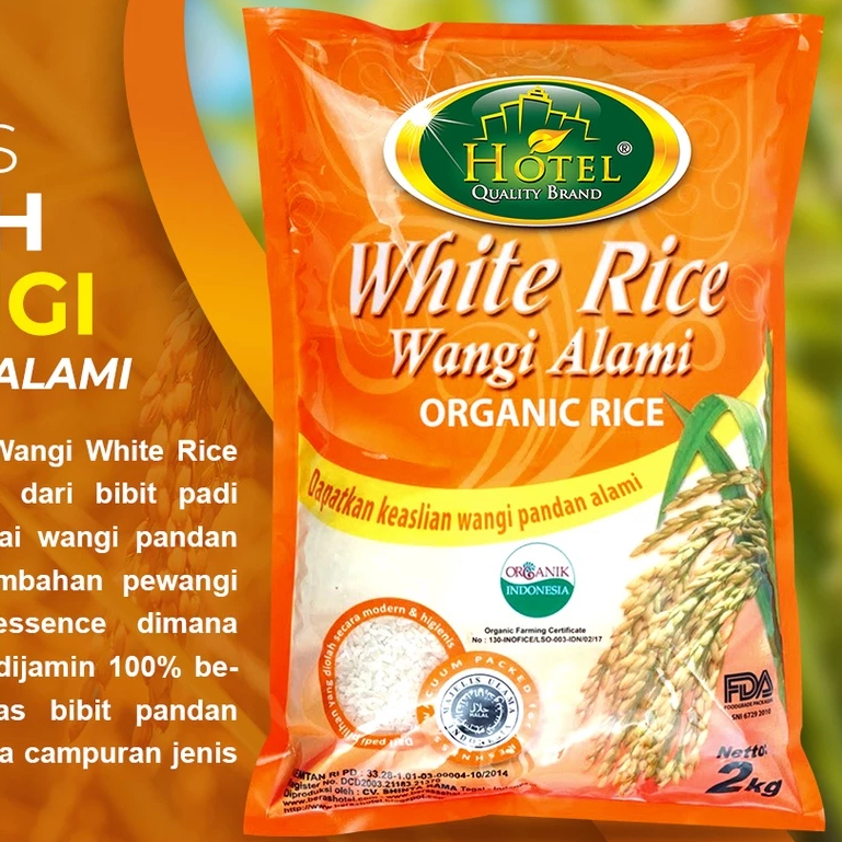 

Beras Organik Wangi Alami Pandan Putih 2kg