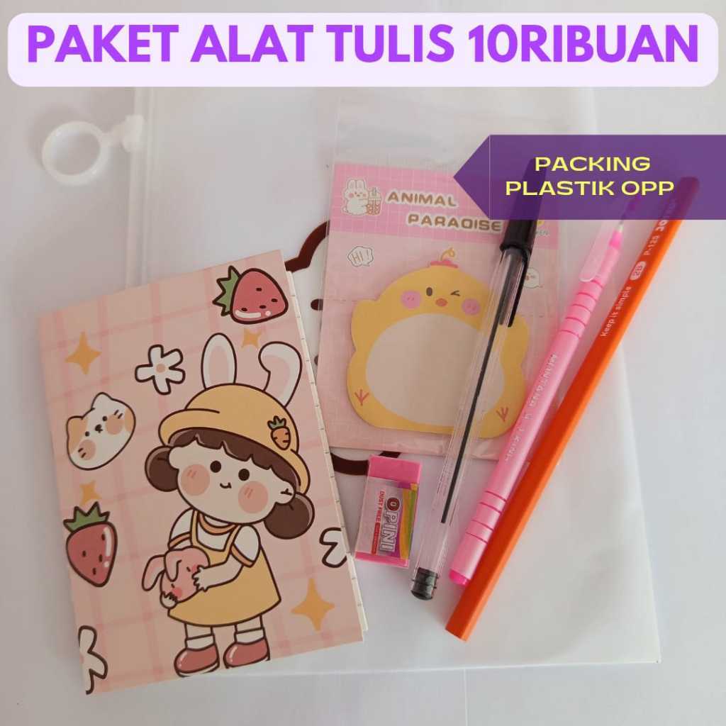 

Set Alat Tulis Lengkap 10ribuan / Gift Hampers Kado Hadiah Sekolah/Kado Kenaikan Kelas / Stationery Set / Souvenir Murah / Souvenir Ulang Tahun