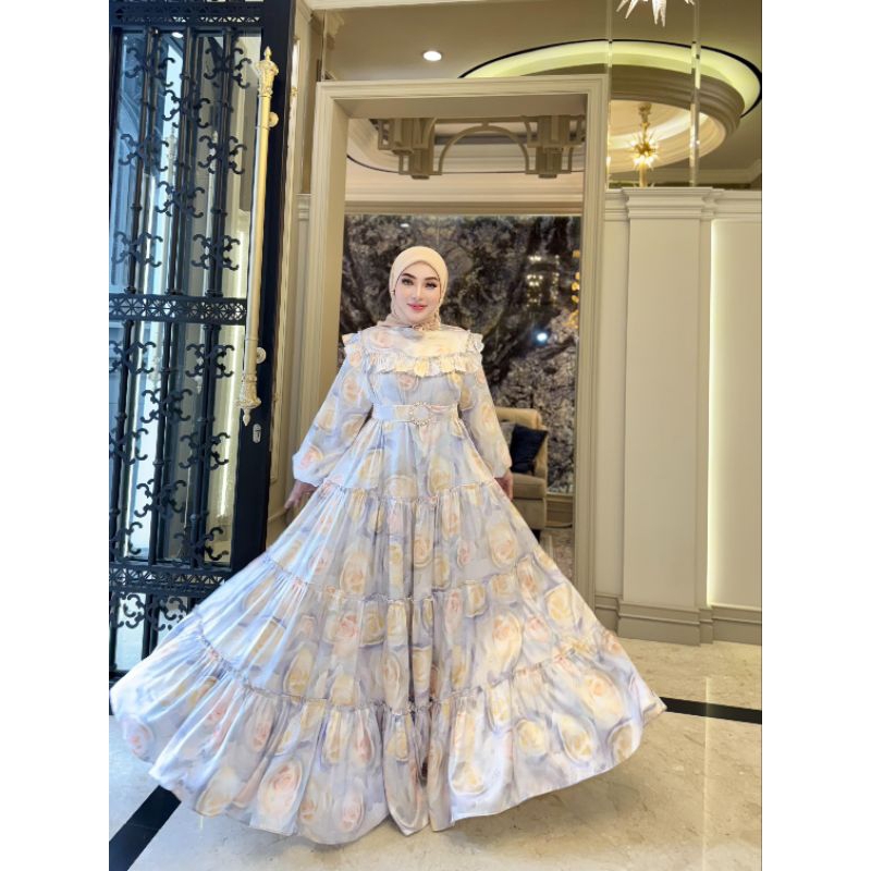 shellasaukia dress flower tingkat