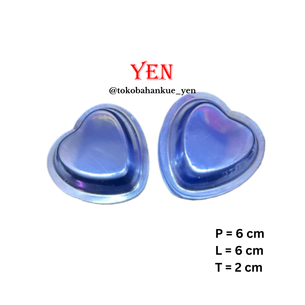 Mika LOVE Cup Cases Roti Bening (100Pcs) Cup Kue Pudding / Mika Agar-agar / Mika Jelly / Tempat Pudd