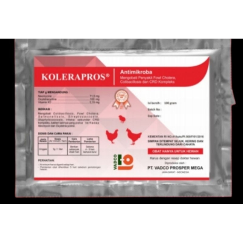 ANTIBIOTIK UNTUK AYAM (KOLERAPROS)