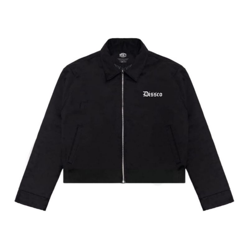 DISSCO Work Jacket Boxy Miracle Crop Black