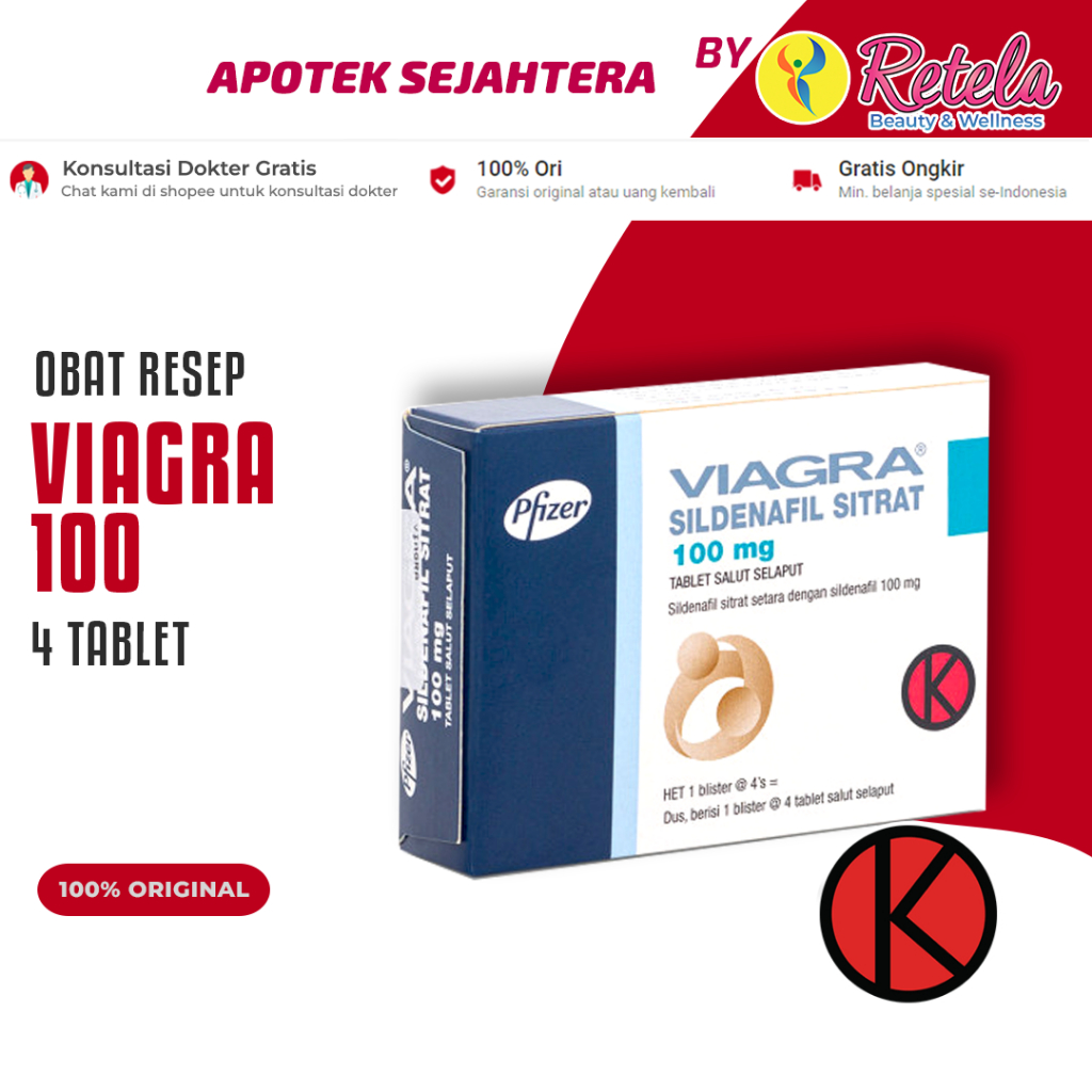 Viagra 100 mg 4 Tablet