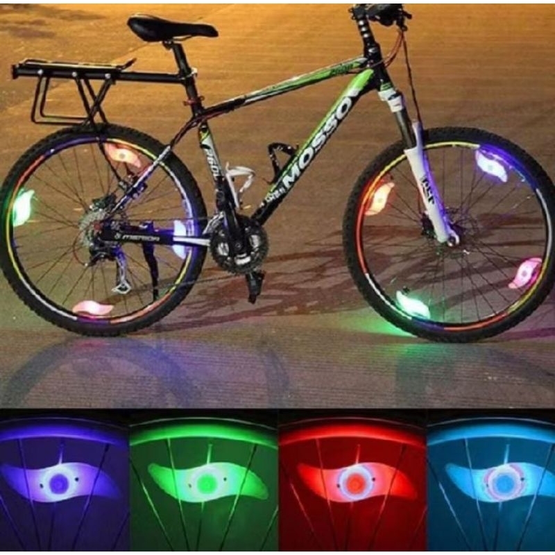 Lampu jari - jari sepeda LED warna - warni / Lampu LED sepeda / Lampu hias sepeda / lampu jari - jar