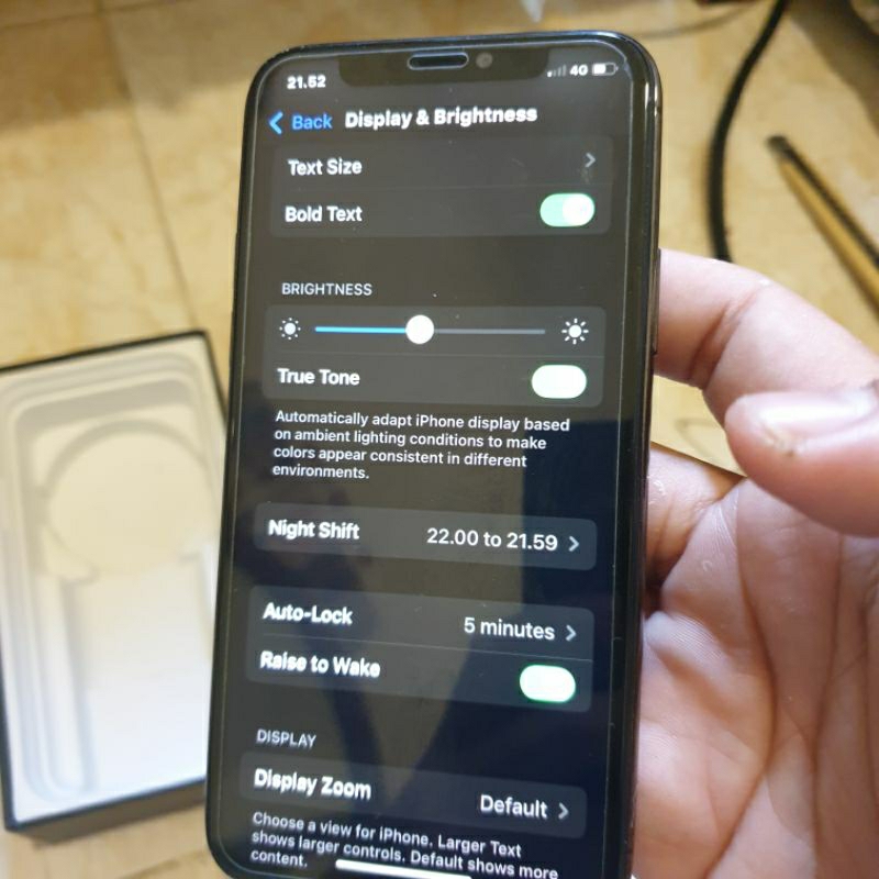 apple iphone 11 pro ex inter all operator permanent 64gb no minus 3,8 nett face id true tone on