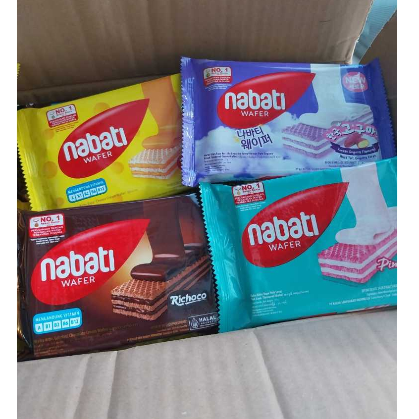 

Nabati Wafer 37 Gram Rasa Keju / Cokelat / Goguma / Pink Lava / Strawberry Cheese Cake