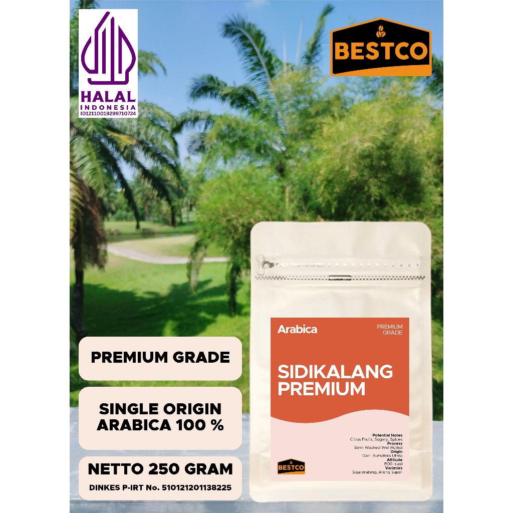 

Kopi Bestco Premium Arabica Sidikalang 250 gr