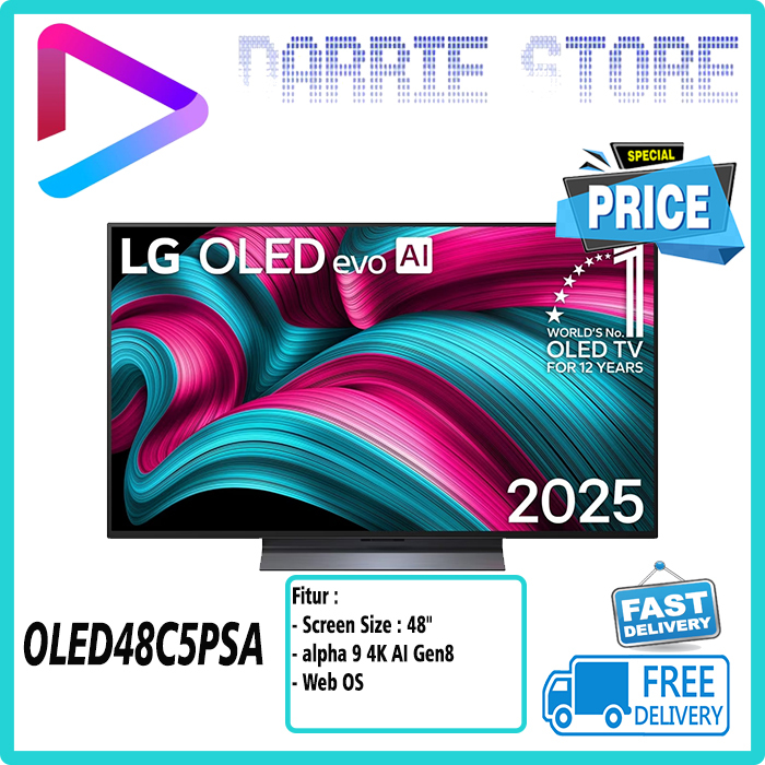 LG TV OLED48C5PSA LG OLED TV 48 Inch Smart TV 4K alpha 9 Prosessor Gen8 48C5PSA 48C5 OLED48C5
