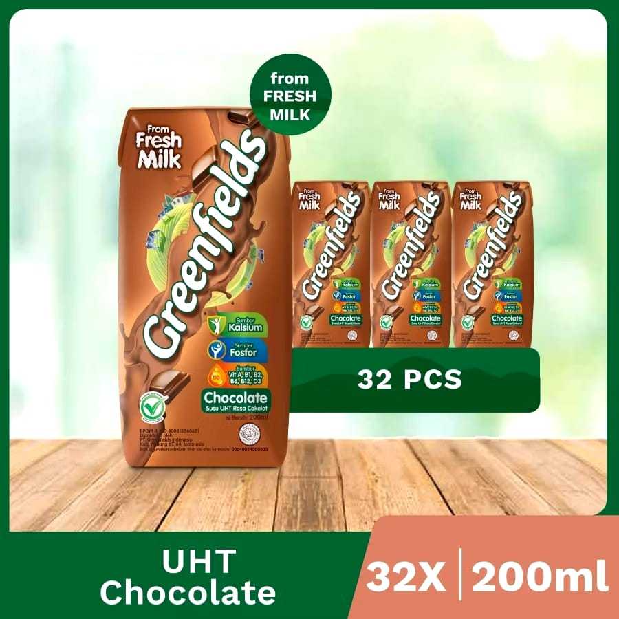 

Greenfields Fresh Milk UHT 200 Ml | Isi 32 Pcs