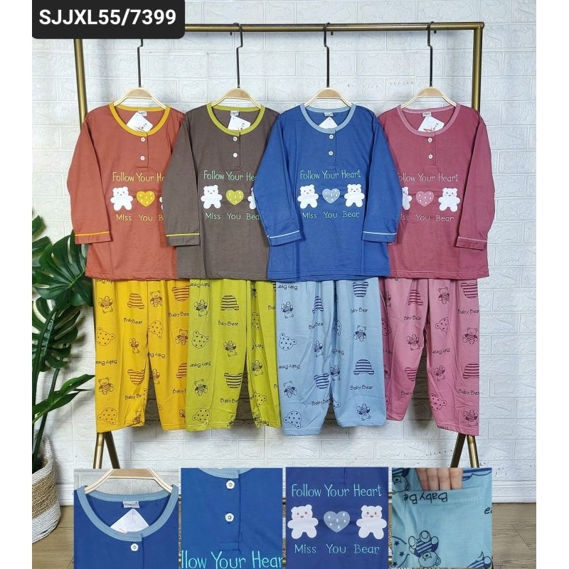 Babydoll Amro anak SJJXL / setelan babydoll anak perempuan lengan panjang celana panjang setelan baj