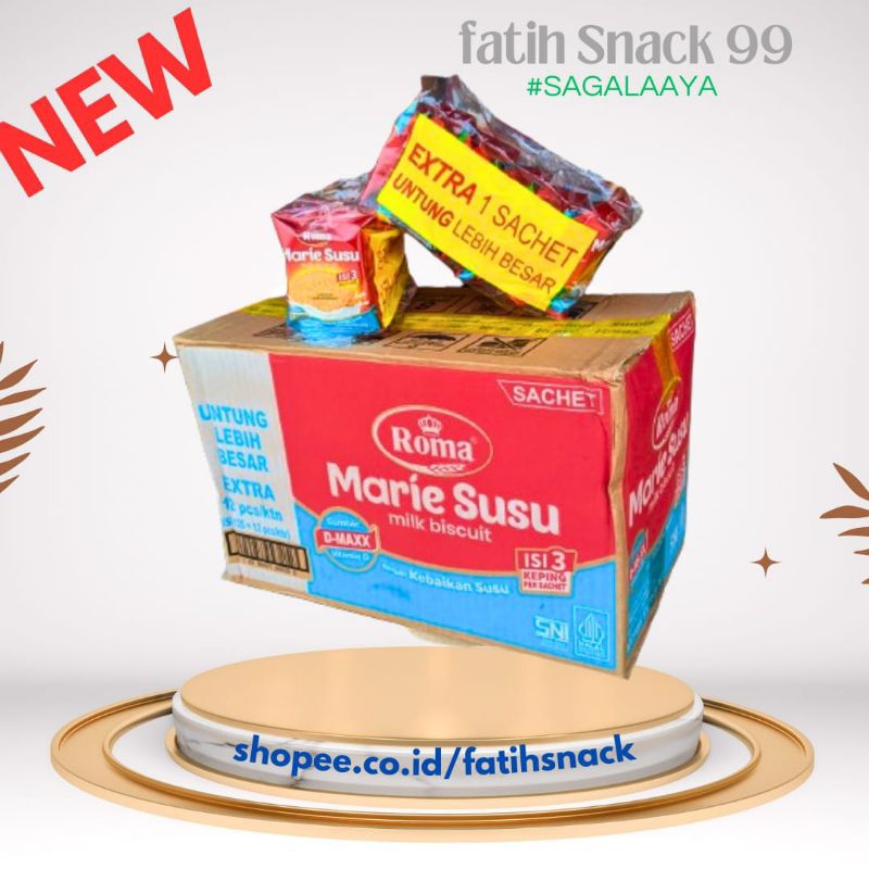 

ROMA MARIE SUSU SACHET ISI 12 PAK X 10 SCH BISKUIT MARI RENCENG
