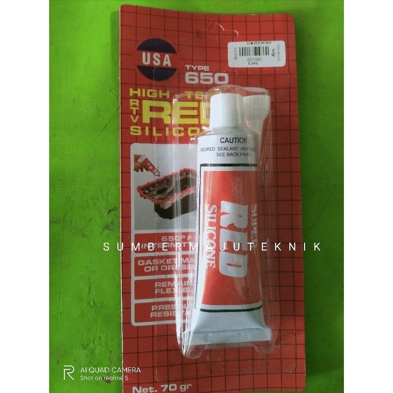 Lem Red Silicone USA 70gr