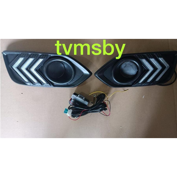 DRL LED Fog lamp White with Running Sein Honda HRV 2018-2021 FL import Taiwan