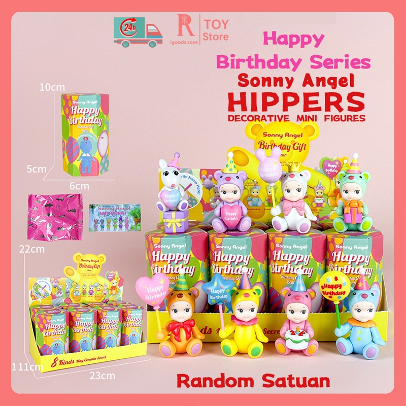 igoods.rose Sonny Angel Seri Ulang Tahun Blind Box /Hadiah Ulang Tahun/Hiasan Koleksi Anak Perempuan