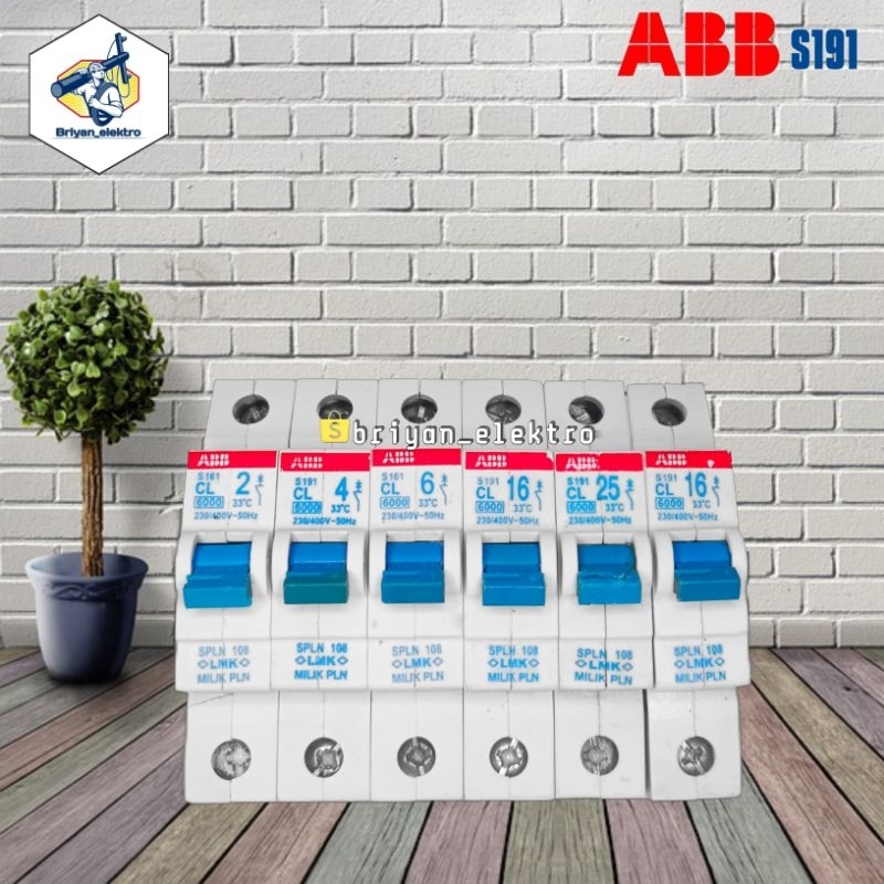 mcb pln abb s191 1phase