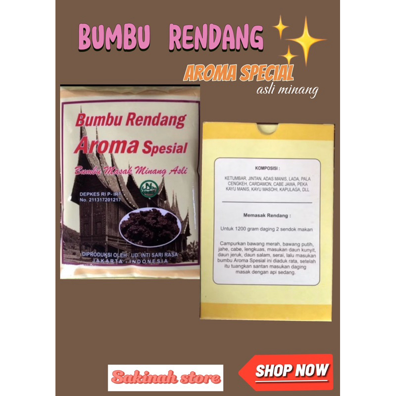 

Bumbu rendang Aroma special 250 gr
