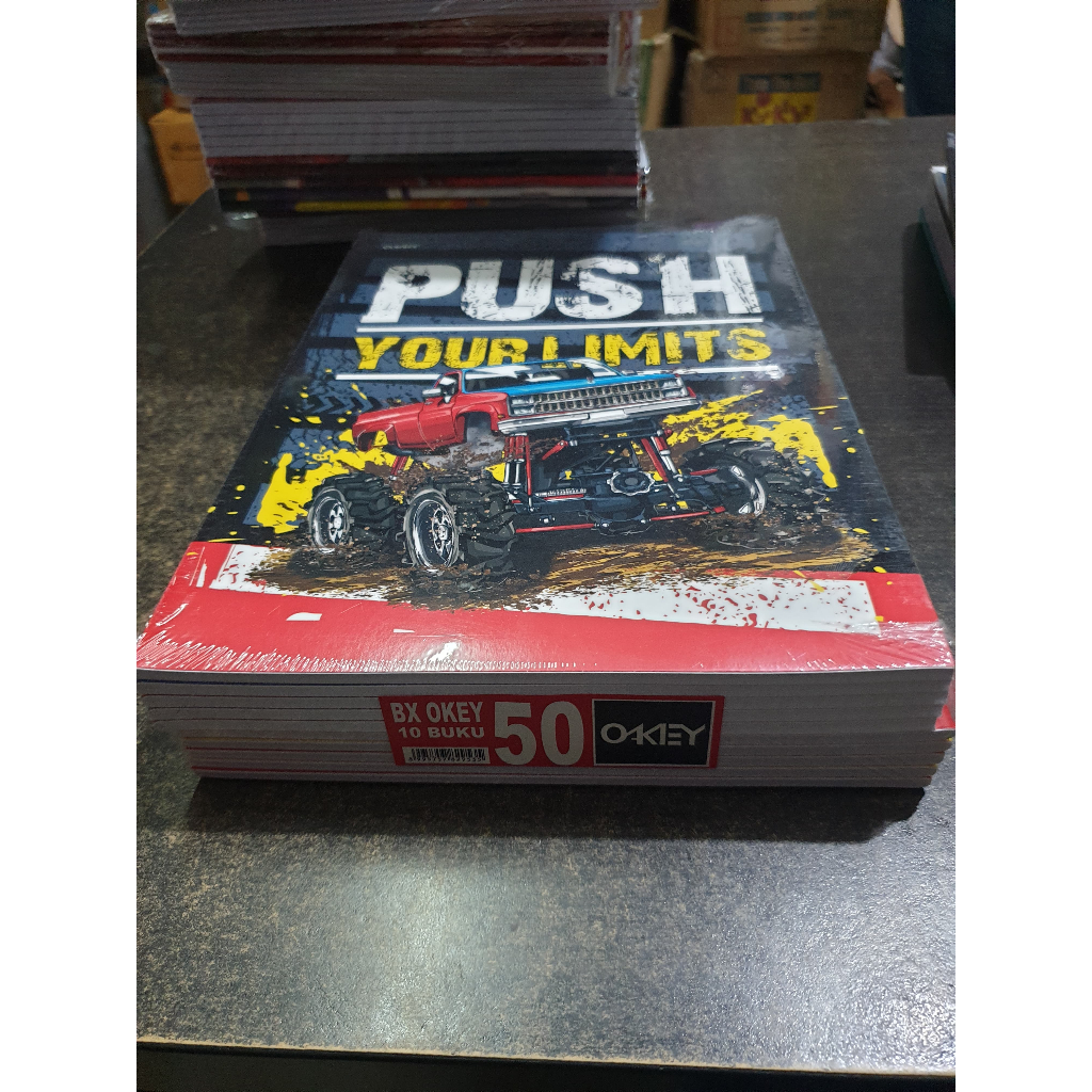 

Buku Tulis OKEY B5 isi 50 Lembar - 10 Buku / OKEY BOXY FANCY PANJANG isi 50 Lembar 1 PAK
