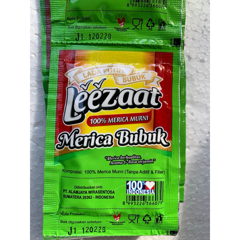 

Merica Bubuk 12 pcs x 3gr lada putih bubuk