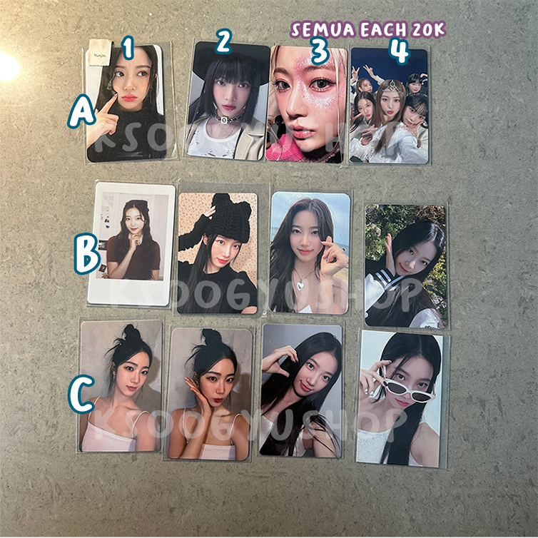 [CLEARANCE SALE / UNDERPRICE] LE SSERAFIM Sakura Yunjin Eunchae Kazuha UNFORGIVEN PC Photocard Allad