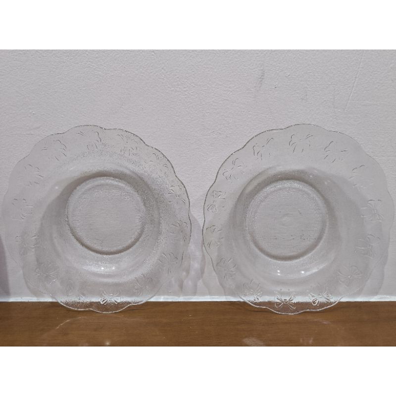Piring Kaca Cantik diameter 23cm
