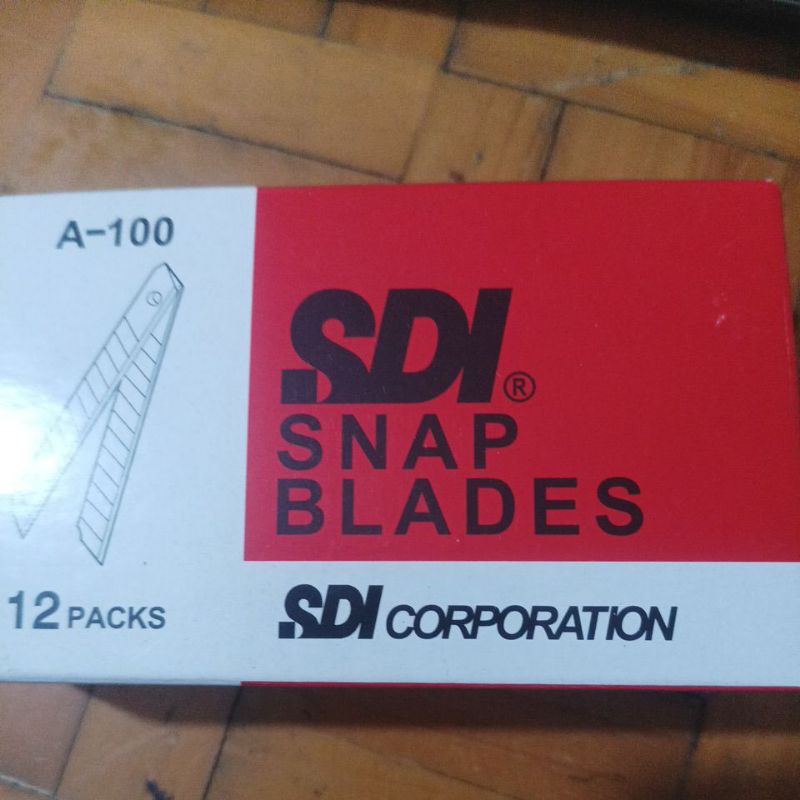 

isi cutter k. merk sdi per pak 12tube x 5pcs