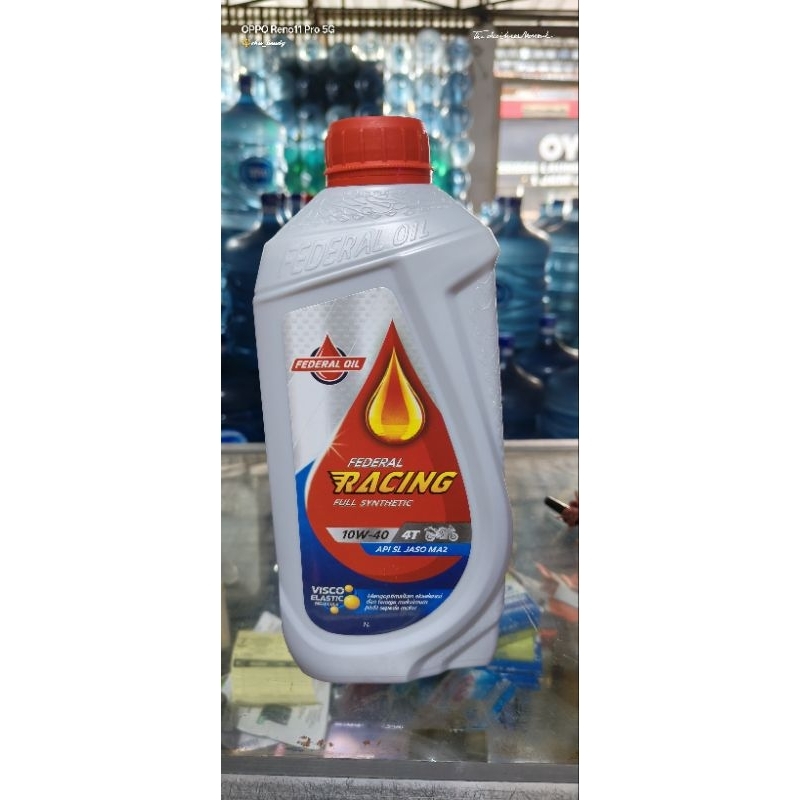 Oli Federal Racing SAE 10w-40 1Lt isi 6 botol