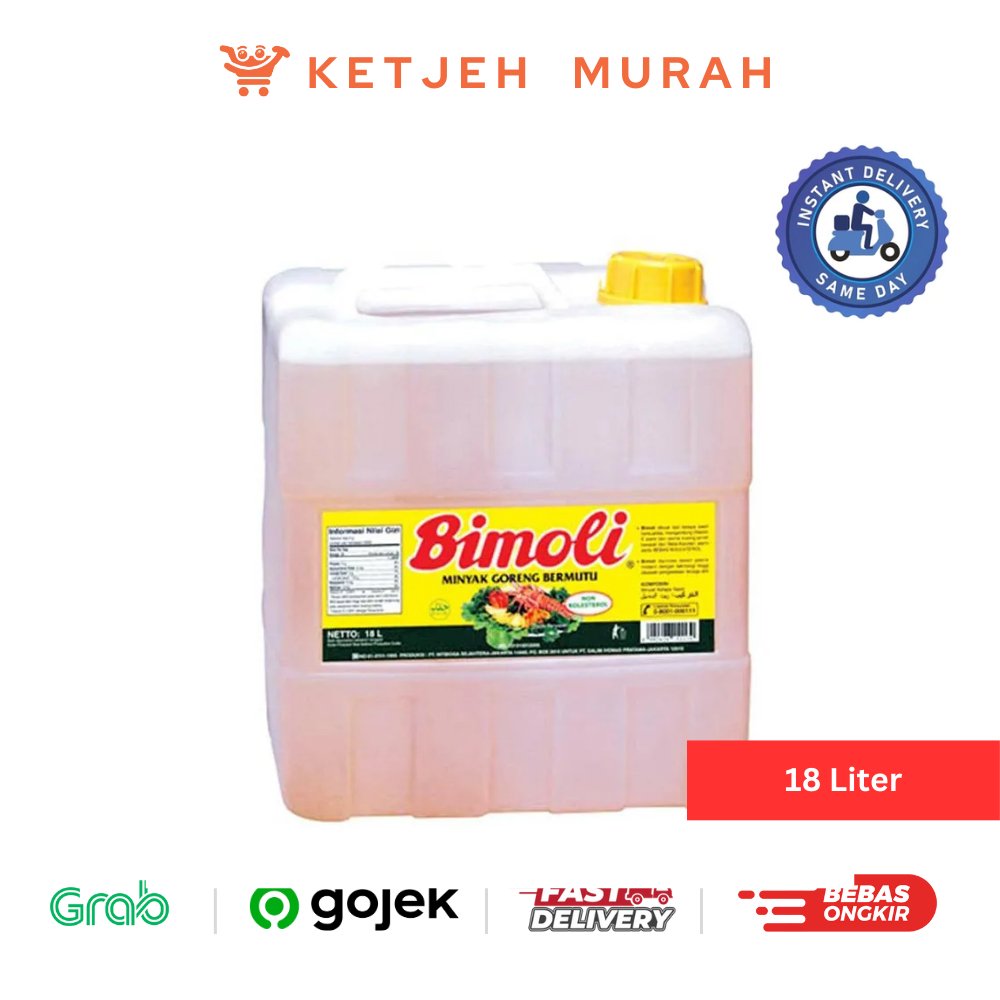

Minyak Goreng Bimoli Jerigen 18 Liter [Khusus Pengiriman Instan]