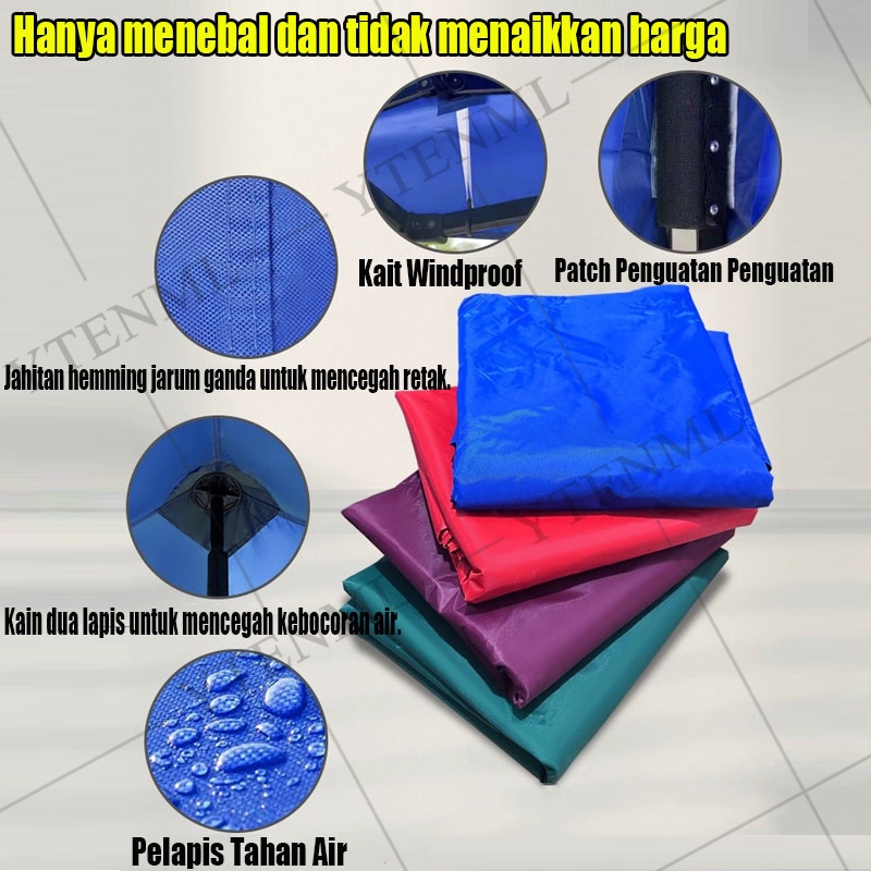 Ekstra Tebal 2100DTerpal Tenda Atap Tenda Lipat Atap Tenda Jualan Tenda Lipat Kain Tenda