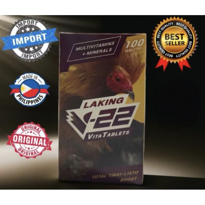 V-22 Vitamin Penguat Sayap Kaki Dan Penambah Stamina Ayam Piliphins/ Bangkok