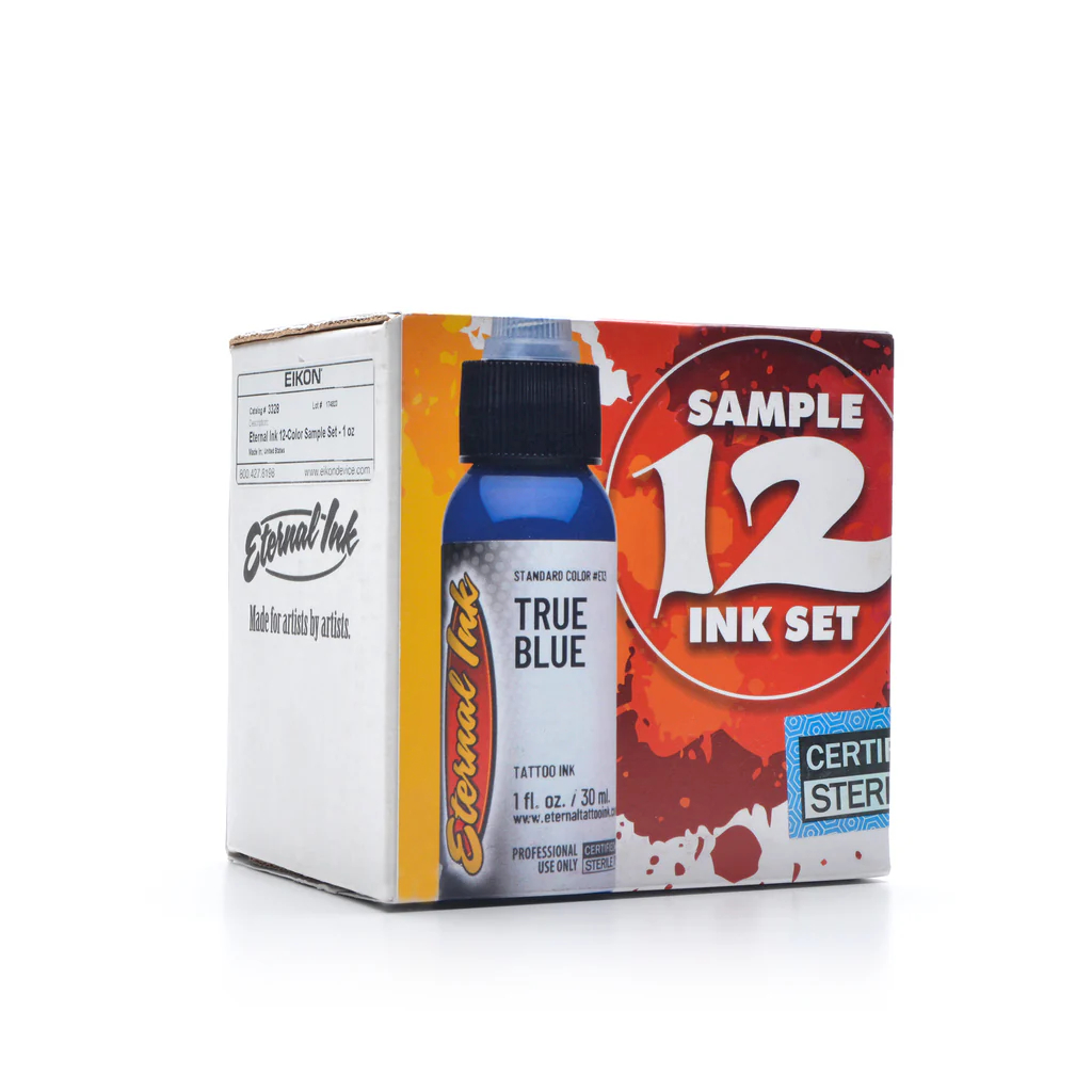 Tinta Tattoo Warna Eternal 12 Set Color 1oz USA Original