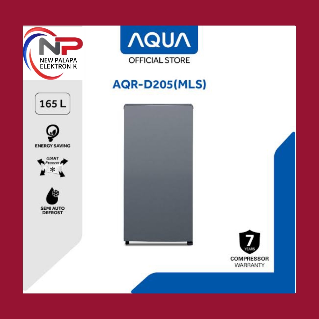 LEMARI ES AQUA AQR-D205 MDS/MLS / LEMARI ES AQUA 1 PINTU /LEMARI ES AQUA MURAH