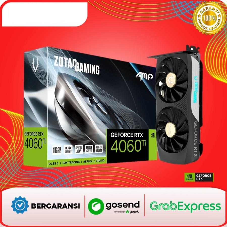 ZOTAC GEFORCE RTX 4060TI 8GB TWIN EDGE BLACK GDDR6 VGA Nvidia RTX4060 Ti