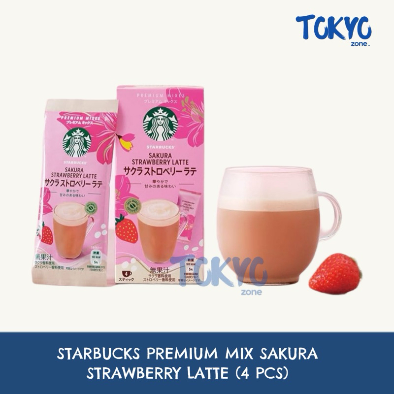 

[READY STOCK] Starbucks Premium Mix Sakura Strawberry Latte Original Japan