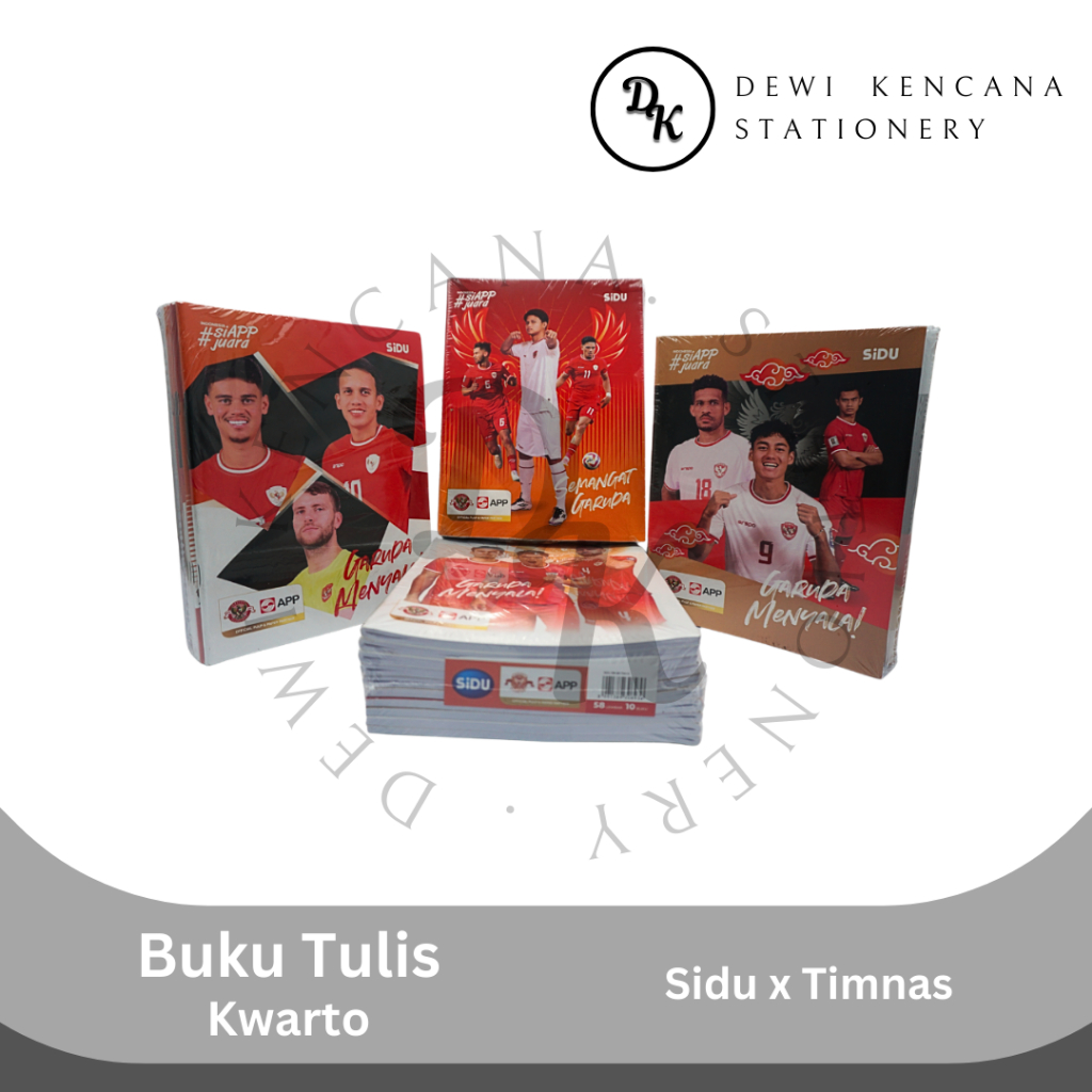 

Buku Tulis Sidu 58 x Timnas Indonesia Kwarto