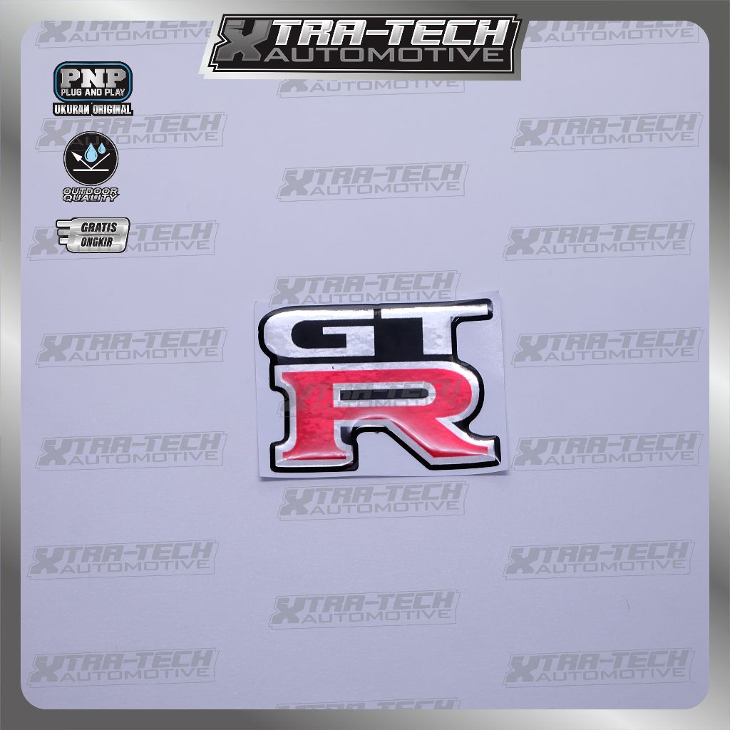 Emblem logo gtr nissan / emblem timbul nissan gtr / sticker gtr / stiker logo nissan gtr / emblem 3d