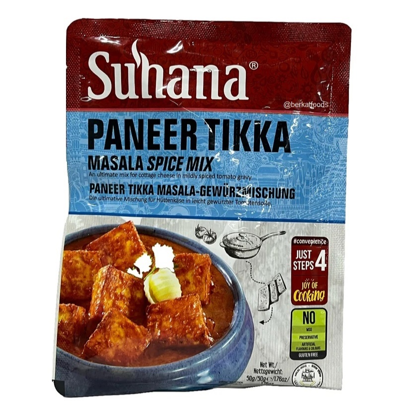 

Paneer Tikka Masala Spice Mix Suhana / Bumbu Masak Instan Cottage Cheese Keju India Halal
