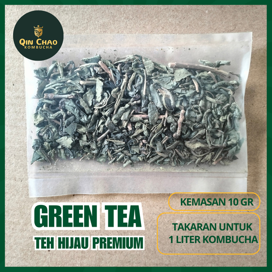 

Green Tea - Teh Hijau Premium Kemasan 10gr - Takaran Untuk Membuat 1 Liter Kombucha