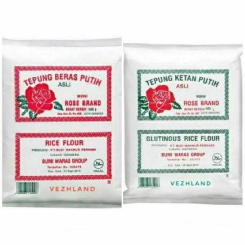 

Rose Brand Tepung ketan 500g/Tepung Beras 500g